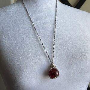 Handmade Rose Quartz Necklace